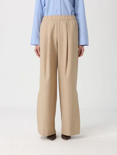 Liviana Conti Pants  Woman Color Cream In Brown