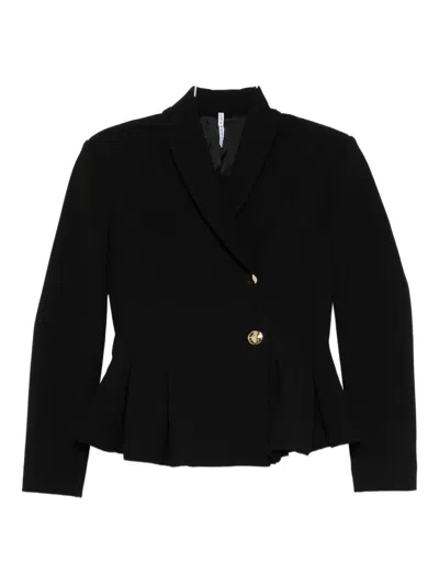 Liviana Conti Peplum Blazer In Black