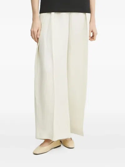 Liviana Conti Pleated Palazzo Pants In Neutral