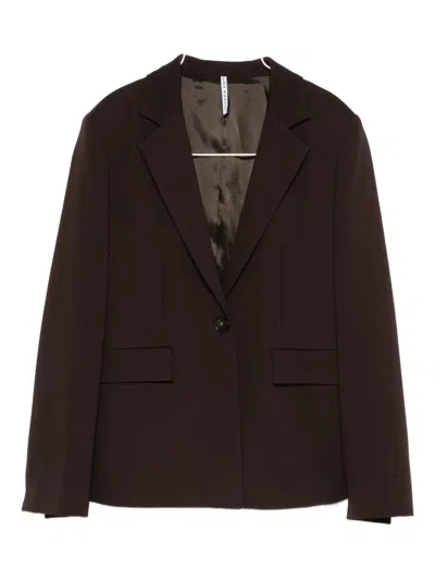 Liviana Conti Pocket Single-breasted Jacket In Brown