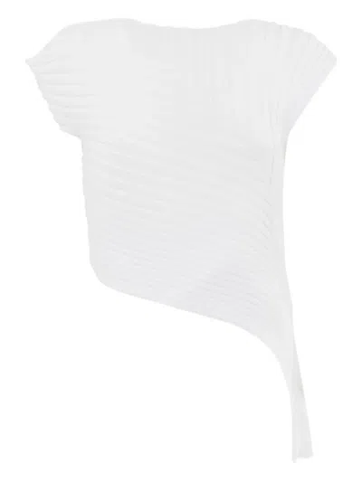 Liviana Conti Ribbed T-shirt In White