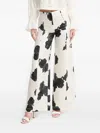 Liviana Conti Rose-print Palazzo Pants In Multi