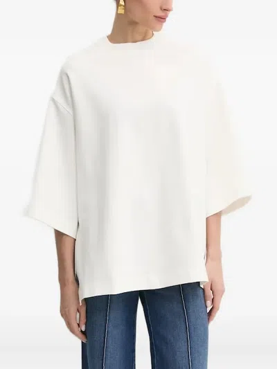 Liviana Conti Round-neck Blouse In White