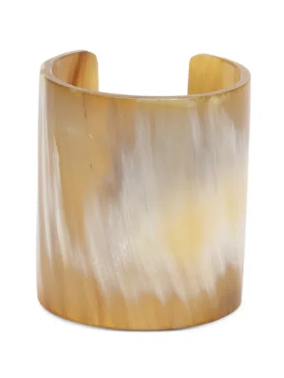 Liviana Conti Sandara Marbled-effect Cuff Bracelet In Brown