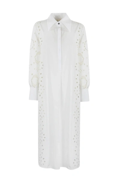 Liviana Conti Sangallo Dress In White