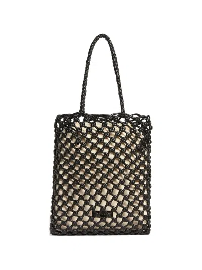 Liviana Conti Saphira Braided-handles Net Bag In Multi