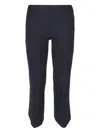 Liviana Conti Straight Leg Trousers With Stitching In Blue