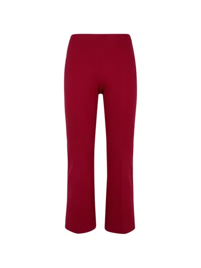 Liviana Conti Seam-detail Flared Trousers In Purple