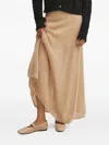 Liviana Conti Sequin-embellished Maxi Skirt In Brown