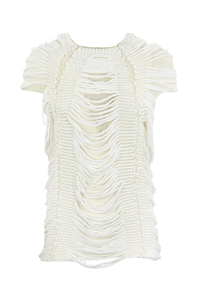 Liviana Conti Shirt With Ribbons In White