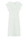 Liviana Conti Short Sleeve Dress In White