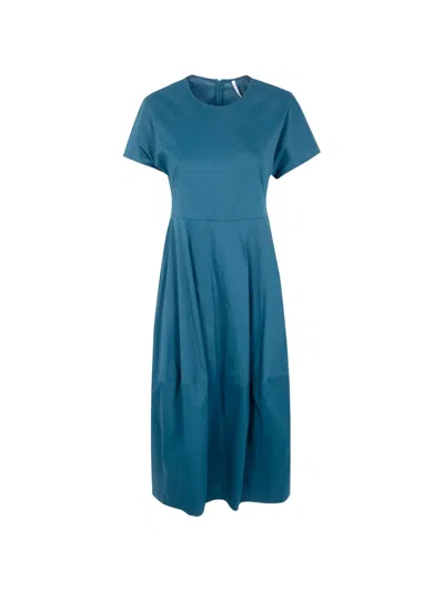 Liviana Conti Short-sleeve Midi Dress In Blue