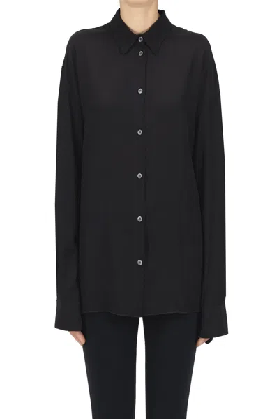 Liviana Conti Clotilde Button-down Long-sleeve Shirt In Black