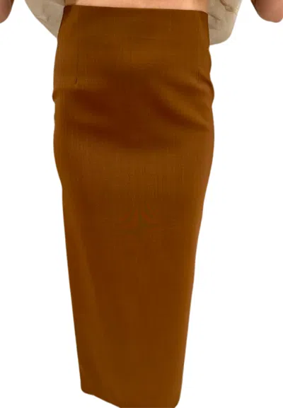 Liviana Conti Skirt Malika Woman  In Pencil In Brown