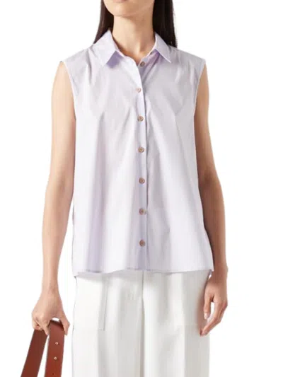 Liviana Conti Sleeveless Shirt In White
