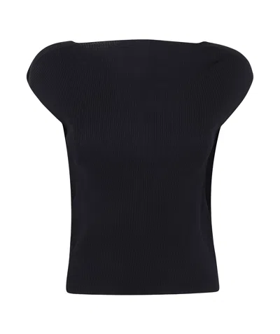 Liviana Conti Sleeveless Sweater In Black