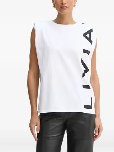 Liviana Conti Sleeveless Top In White
