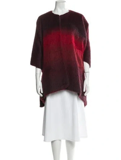 Pre-owned Liviana Conti Striped Jacket In Red