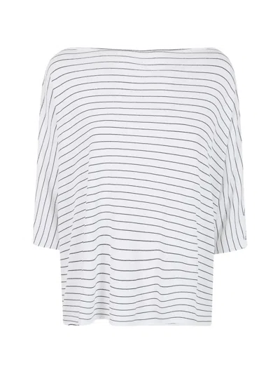 Liviana Conti Striped Top In White