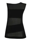 Liviana Conti Viscose Banded Sweater In Black