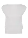 Liviana Conti Sleeveless Sweater In Grey