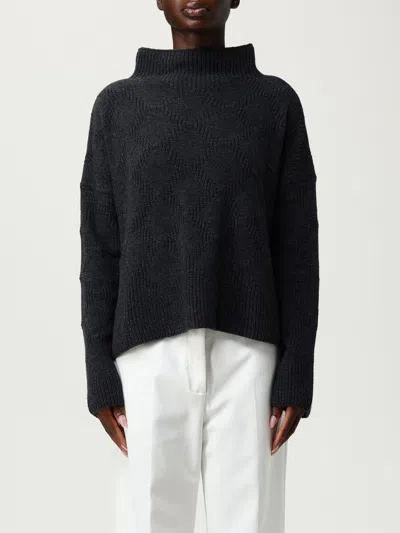 Liviana Conti Sweater  Woman Color Charcoal In Black