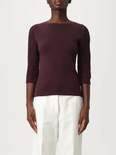 Liviana Conti Sweater  Woman Color Wine In Burgundy