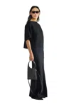 Liviana Conti Jersey T-shirt In Nero Notte