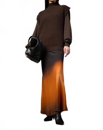 Liviana Conti The Devon Knit Vest In Brown In Multi