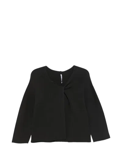 Liviana Conti Twist Sweater In Black