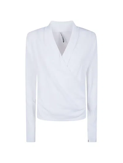 Liviana Conti V-neck Wrap Knitwear In White