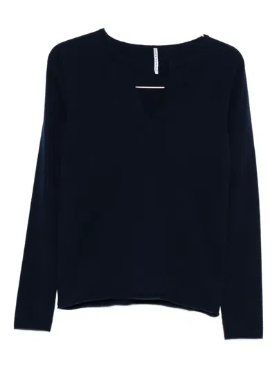 Liviana Conti Vania V-neck Cashmere Sweater In Black
