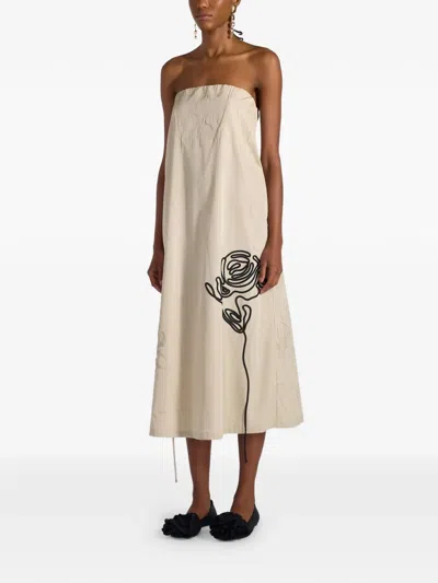 Liviana Conti Violet Dress In Neutral