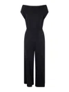 Liviana Conti Viscose Jumpsuit In Black