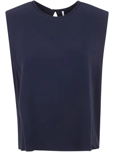 Liviana Conti Viscose Top In Blue