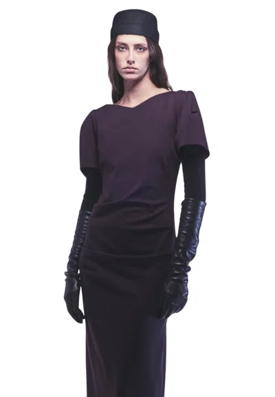 Liviana Conti Vivine Dress Woman  Short Sleeve In Purple