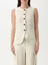 Liviana Conti Viscose Jacket In Beige