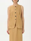 Liviana Conti Waistcoat  Woman Color Leather In Leather
