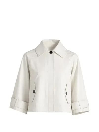 Liviana Conti Waylen Cotton Jacket In White