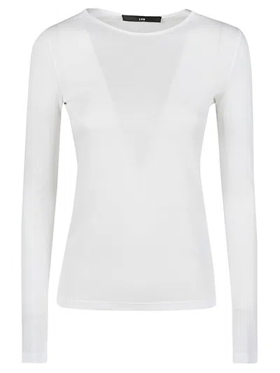 LIVIANA CONTI WHITE SOLID T-SHIRT
