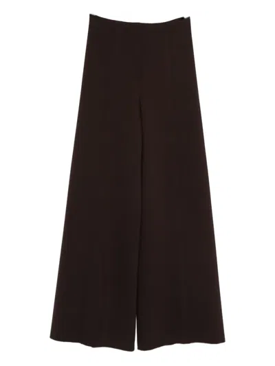 Liviana Conti Wide-leg Trousers In Black