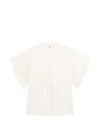 Liviana Conti Wide-sleeve Shirt In Neutral