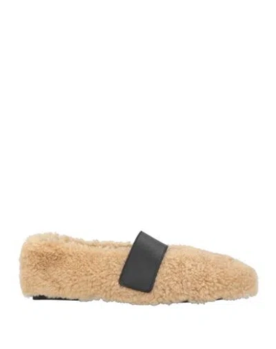 Liviana Conti Woman Ballet Flats Camel Size 7 Leather