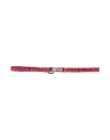 Liviana Conti Woman Belt Burgundy Size L Textile Fibers In Red