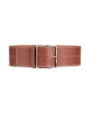 Liviana Conti Woman Belt Cocoa Size 36 Soft Leather In Brown