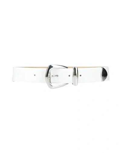Liviana Conti Woman Belt White Size 32 Leather