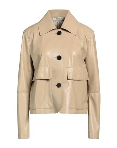 Liviana Conti Woman Blazer Beige Size 10 Polyester, Polyurethane