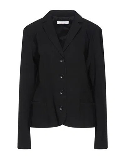 Liviana Conti Woman Suit Jacket Black Size 8 Viscose, Polyamide, Elastane