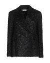 Liviana Conti Woman Blazer Black Size 8 Polyamide, Viscose, Polyester, Silk In Black