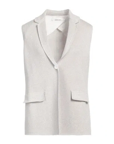 Liviana Conti Woman Blazer Light Grey Size 2 Viscose, Polyester